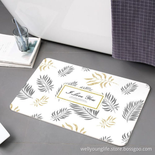Hot selling Mat diatomite soft bath mat
